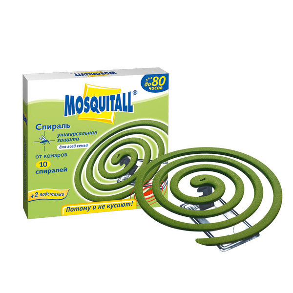 Средство от насекомых спираль от комаров (10шт) Mosquitall