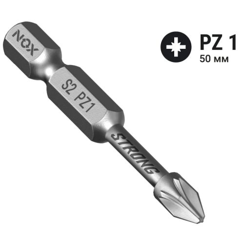 Бита насадка крестовая Pz1х 50 мм, торсионная NOX STRONG 337150