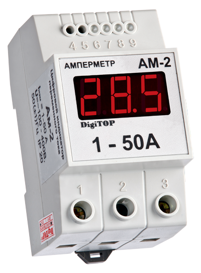 Амперметр AM-2 (1-50A) DigiTOP