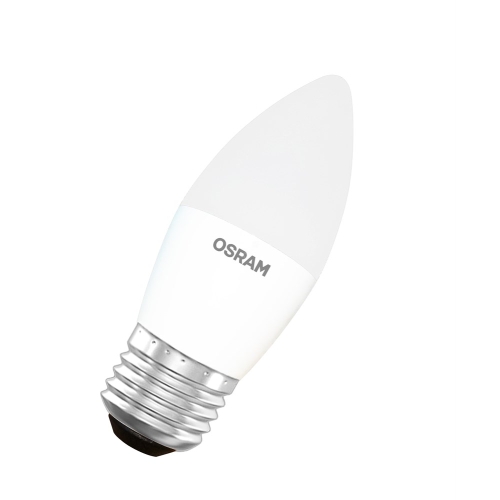 Лампа светодиодная свеча Е27  8 Вт 220В 3000K теплая, матовая OSRAM 745