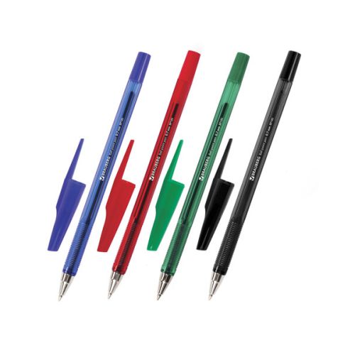 Ручка шариковая набор 0,35mm  BRAUBERG "Black Jack" 4 шт Ассорти 141290
