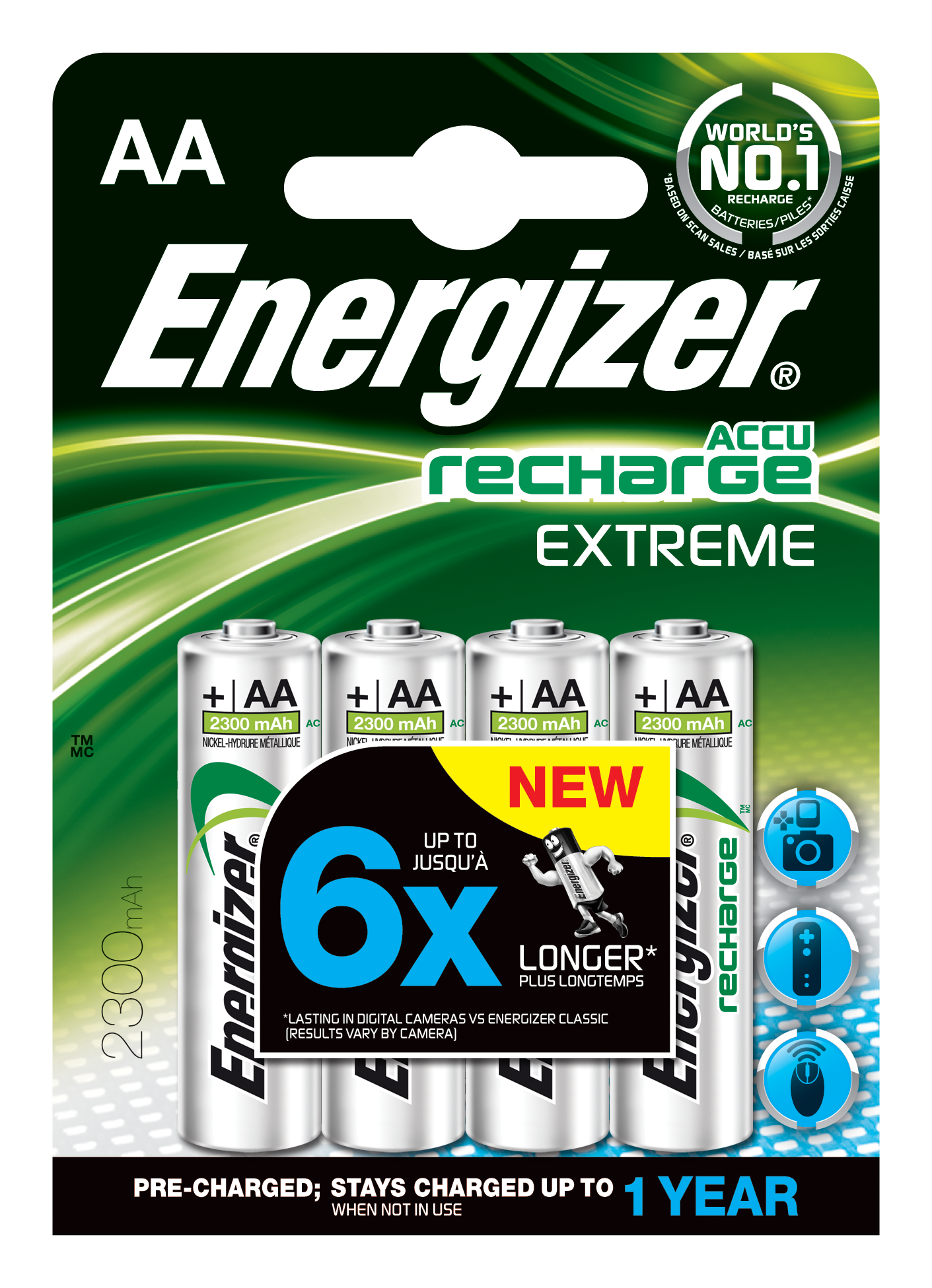 Аккумулятор ENERGIZER HR6 АА 2300mAh Ni-Mh