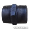 Ниппель черный  1/2" (15 мм) нар.-нар.