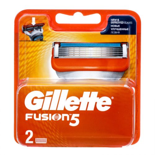 Кассеты сменные Gillette FUSION  2 шт пластик