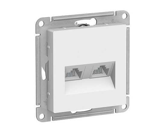 Механизм роз. комп. RJ45 5e 2-ая белый AtlasDesign Schneider Electric ATN000185