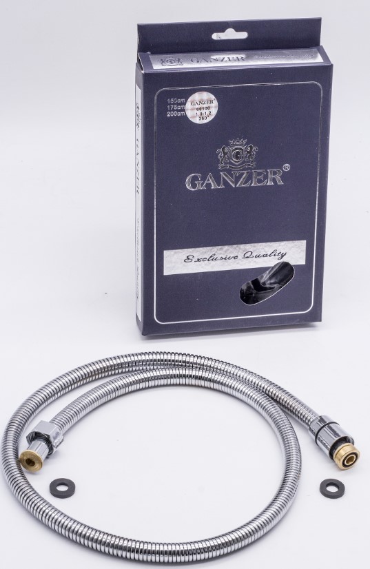 Шланг для душа металл 1,5м имп./имп. GANZER 60150