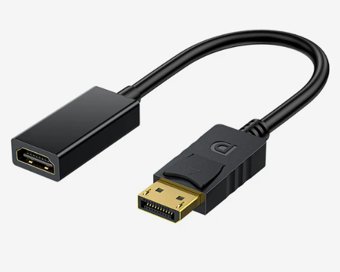 Шнур HDMI гнездо - DisplayPort штекер 4K  10см