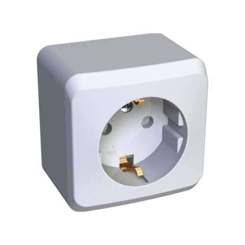 Розетка 1-местн. ОУ з/к Этюд РA 16-003В белый Schneider Electric