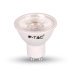 Лампа светодиодная GU10 220В  6,5 Вт 4000К холодная, линза V-TAC  SKU-193