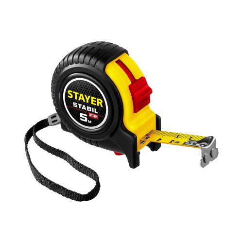 Рулетка  5 м х 19 мм, обрезиненный корпус Stayer 34131-05