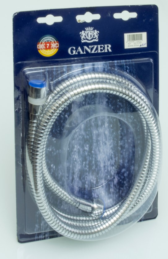 Шланг для душа металл 1,5м имп./имп. GANZER 40150