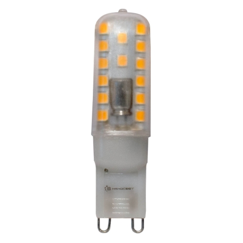 Лампа светодиодная G9 220В 2,8Вт 4000К холодная, прозрачная НАНОСВЕТ L227