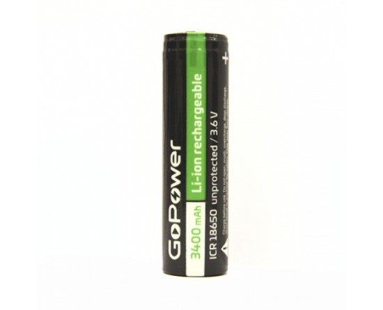 Аккумулятор 18650 (для фонаря) 3,7v Li-on 1800ma GoPower