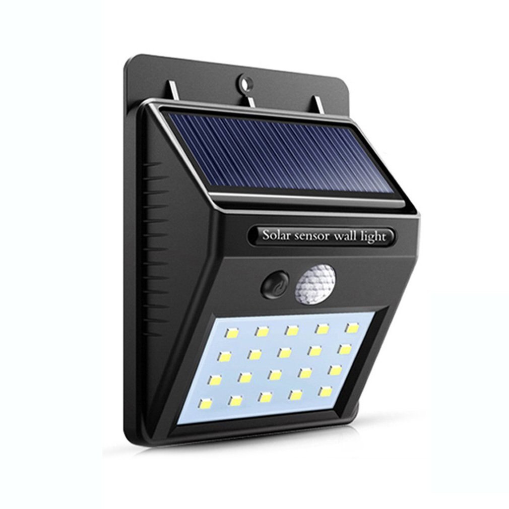 Светильник на солнечной батарее SOLAR LIGHT датчик+зарядка от солнца 20 LED