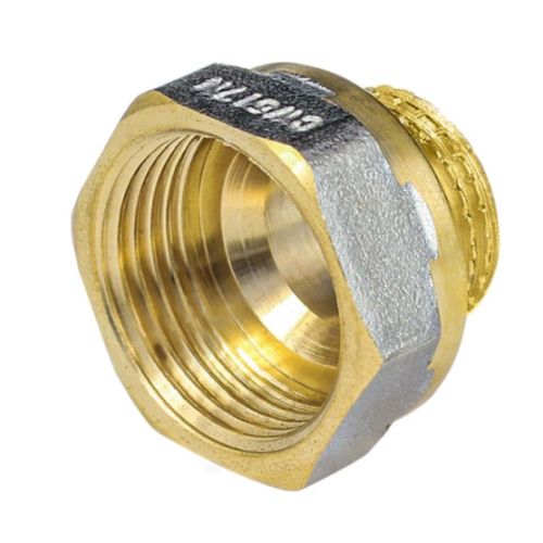 Переходник никель    3/8"(10мм) нар х 1/2"(15мм) внутр ГОСТ Aquasfera 9021-10