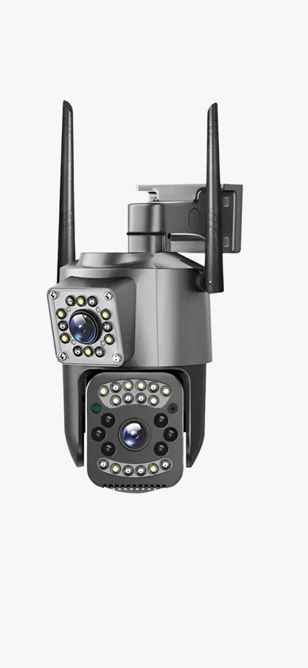 Камера видеонаблюдения уличная с двумя объективами WiFi Smart Camera KN-011