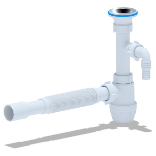 Сифон для умывальника 1 1/4"х32 гофра 32*32х40, отвод Ани Юнг BM1315