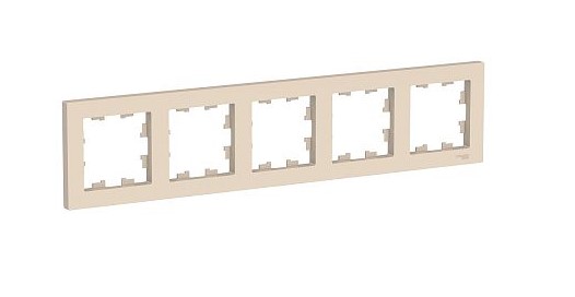 Рамка 5-ная бежевый AtlasDesign Schneider Electric ATN000205