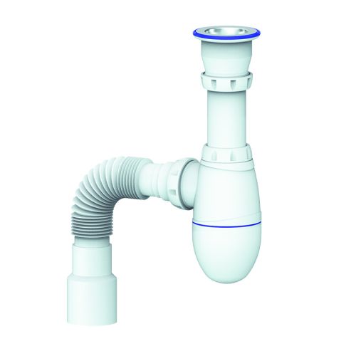 Сифон для мойки 1 1/2"х40 гофра 40*40/50, Unicorn В220