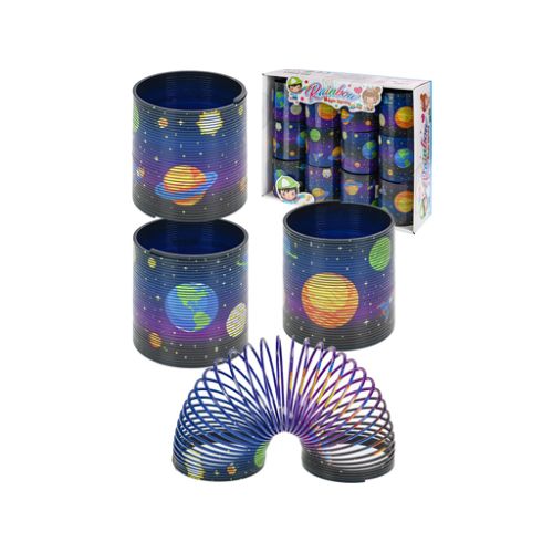Игрушка Пружинка-радуга "Космос" 6.5х6.5 см, Рыжий Кот И-9648