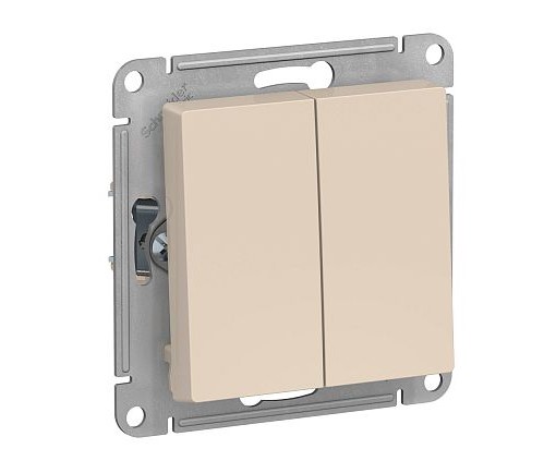 Механизм перекл. 2-кл. бежевый AtlasDesign Schneider Electric ATN000265