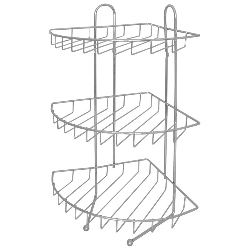 Полка металлическая угловая 3-х ярусная