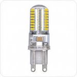 Лампа светодиодная G9 220В 4,5Вт 4200К холодная, прозрачная СИЛИКОН BOLUN 