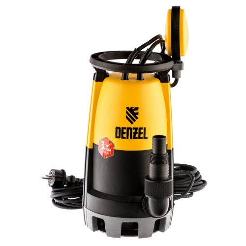 Насос дренажный для чистой и  грязной воды DP450S, 450 Вт, напор 6 м, 12000 л/ч Denzel 97267