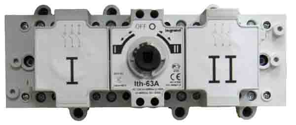 Рубильник  Legrand S5000L 3P 63A реверсивный (431101) без ручки