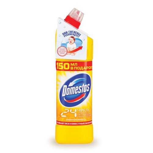 Средство чистящее DOMESTOS (Доместос) "Лимонная свежесть", с отбеливающим эффектом 1 л