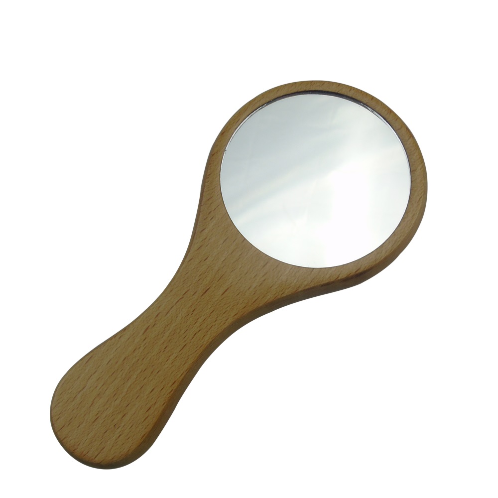 Зеркало круглое (деревянная ручка) 