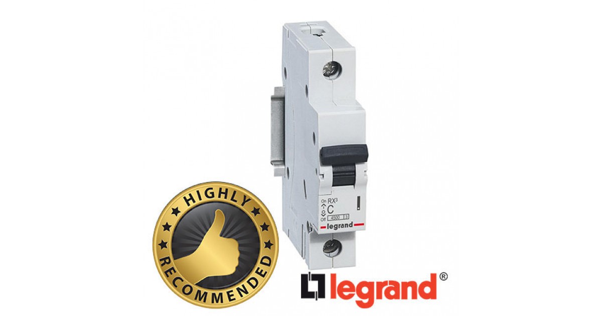Авт выкл  Legrand  RX³ 1P  С10A 4,5kA (419662)