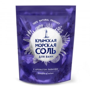 Средство для ванн Крымская морская соль 1100гр Лаванда Greenfeild, КС-96