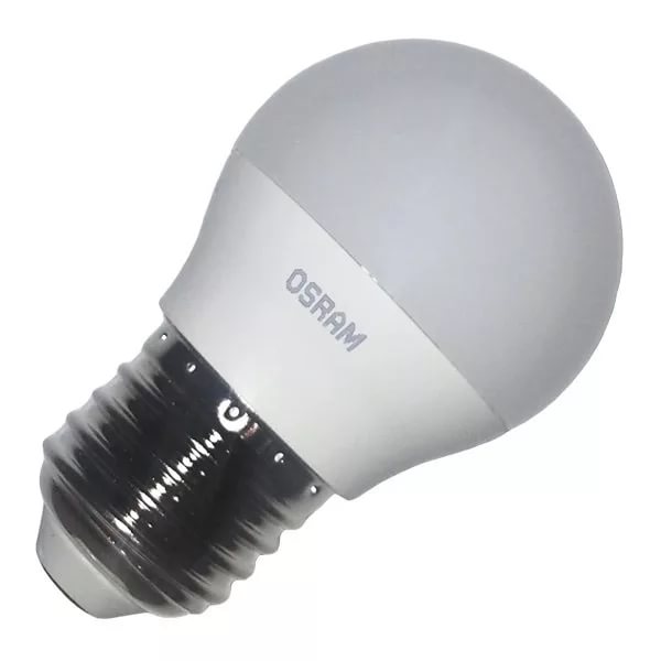 Лампа светодиодная шар Е27  5,7Вт 220В 2700К теплая, матовая OSRAM