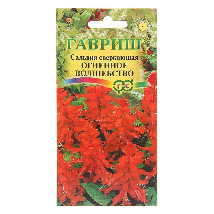 Семена Цветы Сальвия Огненное волшебство, 0,05г., Гавриш