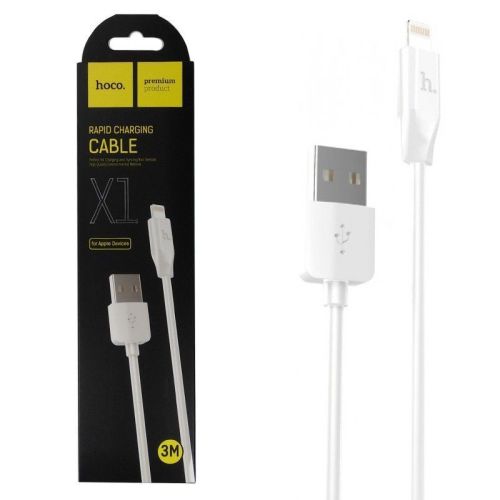 Шнур удлинитель USB 2,0 - iPhone lightning (3,0м) HOCO X1