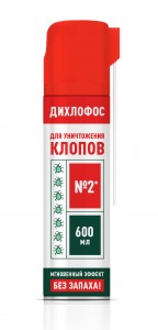 Средство от насекомых Аэрозоль Дихлофос №2 BOZ от клопов 600 мл 