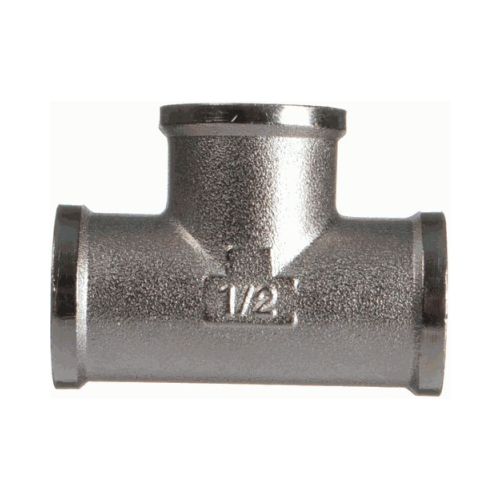 Тройник никель  1/2"(15мм) вн.-вн.-вн.