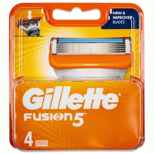 Кассеты сменные Gillette FUSION  4 шт картон