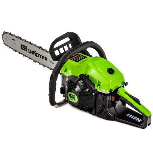 Бензопила цепная  ПЦБ-5850,шина 50 см, 58 см3, 4 л.с., шаг 0,325, паз 1,5мм 76зв. Сибртех 95206