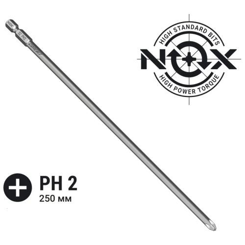 Бита насадка крестовая PH2х250 мм, NOX COREBIT 335250-1