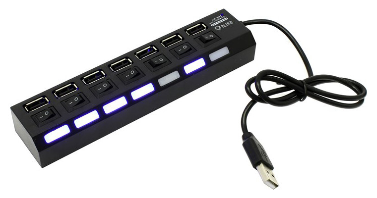 USB-ХАБ Разветвитель 7 портов USB 2.0 7307