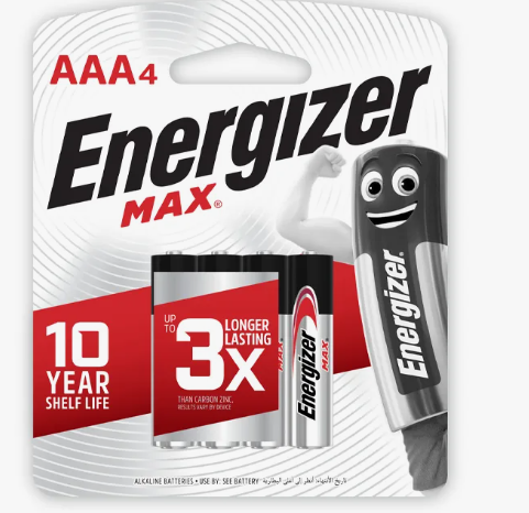 Батарейка AAA LR03 ENERGIZER Alkaline Power D-10,5 H44,5 (УПАКОВКА 4 шт) 