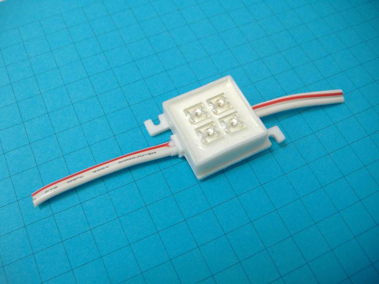 Модуль светодиодный  4-Led IMG-M4Y-JF/4 led, IP67, 12V/0.48W, желтый