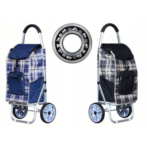 Тележка сумка складная большая алюминиевая