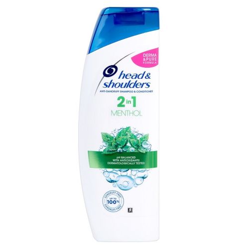 Шампунь для волос Head & Shoulders 2 в 1 Mentol 360мл.