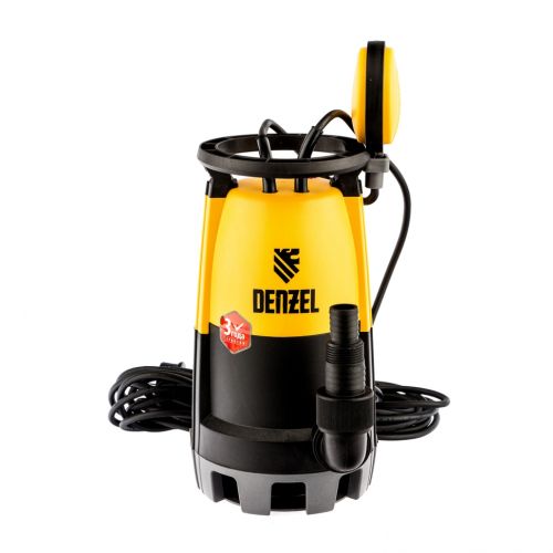 Насос дренажный для грязной воды DP600S, 600 Вт, подъем 7 м, 13000 л/ч. Denzel