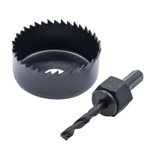 Коронка по дереву  64 мм HCS, сверло 6 мм, держатель РемоКолор 35-7-664