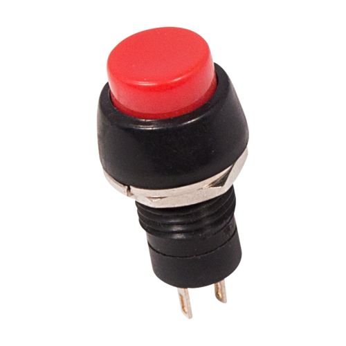 Выключатель кнопочный c фиксацией PBS 2А 250V 2 контакта ON-OFF красный MICRO 36-3070