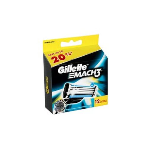 Кассеты сменные Gillette Mach3 12 шт картон 97538334